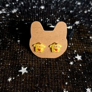 Custom Pompompurin Hypoallergenic Stainless Steel Post Earrings